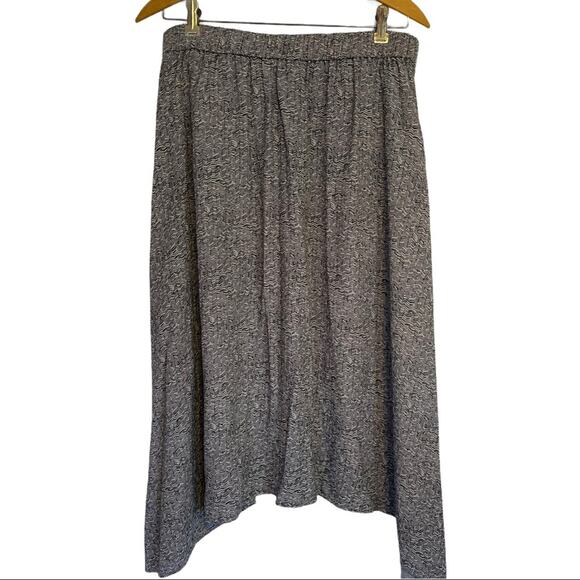 Eileen Fisher Dropped Sides Mid-length Elastic Waist Skirt Small - Picture 3 of 9